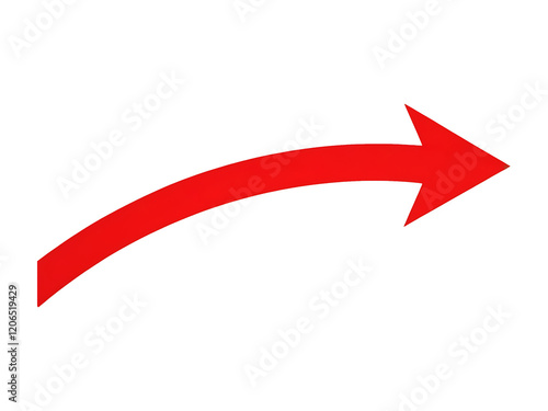 Free Download Bright Red Curved Arrow on transparent Background Pointing Right

 - GFXLoad