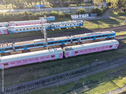 aerial intakes public trains - Lanus - Buenos Aires