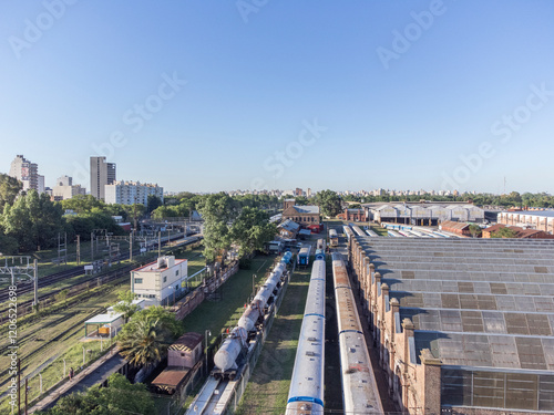 aerial intakes public trains - Lanus - Buenos Aires