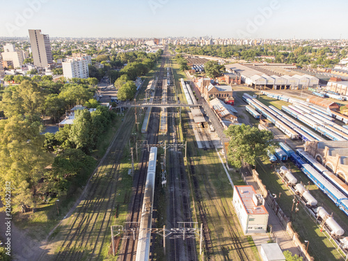 aerial intakes public trains - Lanus - Buenos Aires