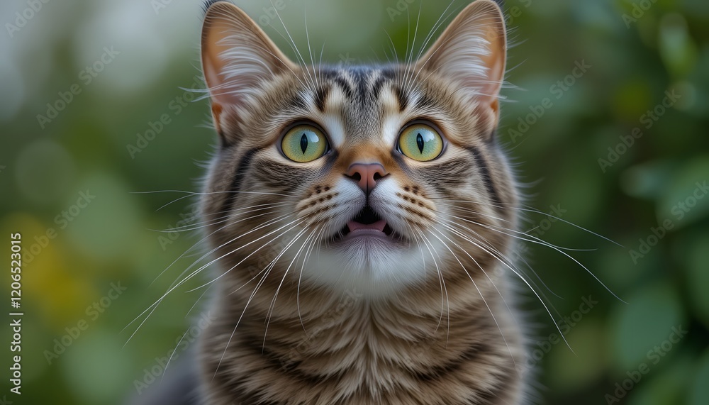 Portrait of a surprised cat Scottish Straight Portrait of a surprised cat Scottish Straight