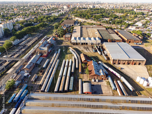 aerial intakes public trains - Lanus - Buenos Aires
