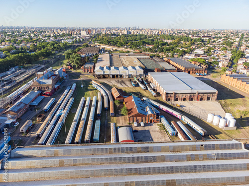 aerial intakes public trains - Lanus - Buenos Aires
