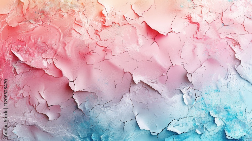 Chaotic yet balanced abstract grunge. Soft pastel gradients blend in a peeling, paint-smeared texture. Artistic modern colors create a captivating design. Chaotic yet balanced abstract grunge. Soft pastel gradients blend in a peeling, paint-smeared texture. Artistic modern colors create a captivating design.