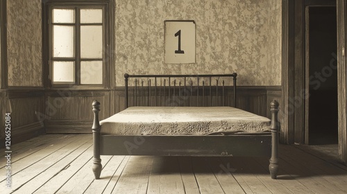 Wallpaper Mural Eerie Empty Bedroom in an Abandoned House Torontodigital.ca