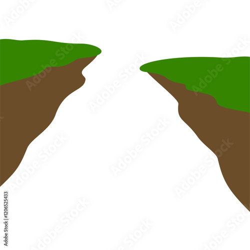 Ravine Vector Illustration