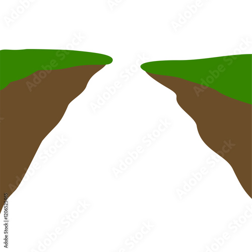 Ravine Vector Illustration