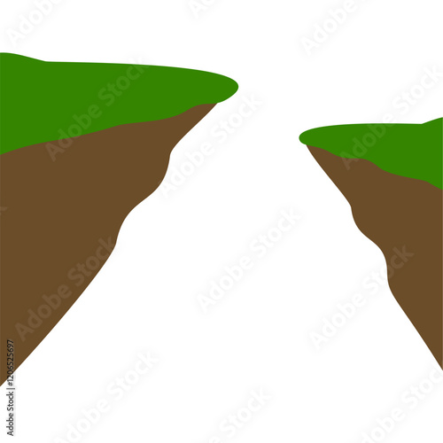 Ravine Vector Illustration