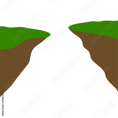 Ravine Vector Illustration