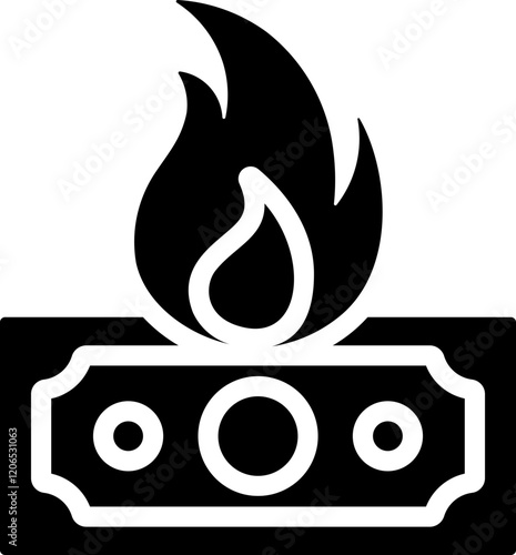 Financial Crisis Glyph Icon