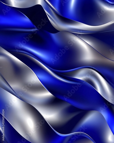 A sophisticated gradient background with royal blue and silver tones.featuring elegant transitions.conveying luxury and opulence.ideal for high-end branding and special occasions