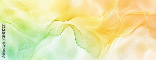 Abstract Gradient Waves in Yellow and Green