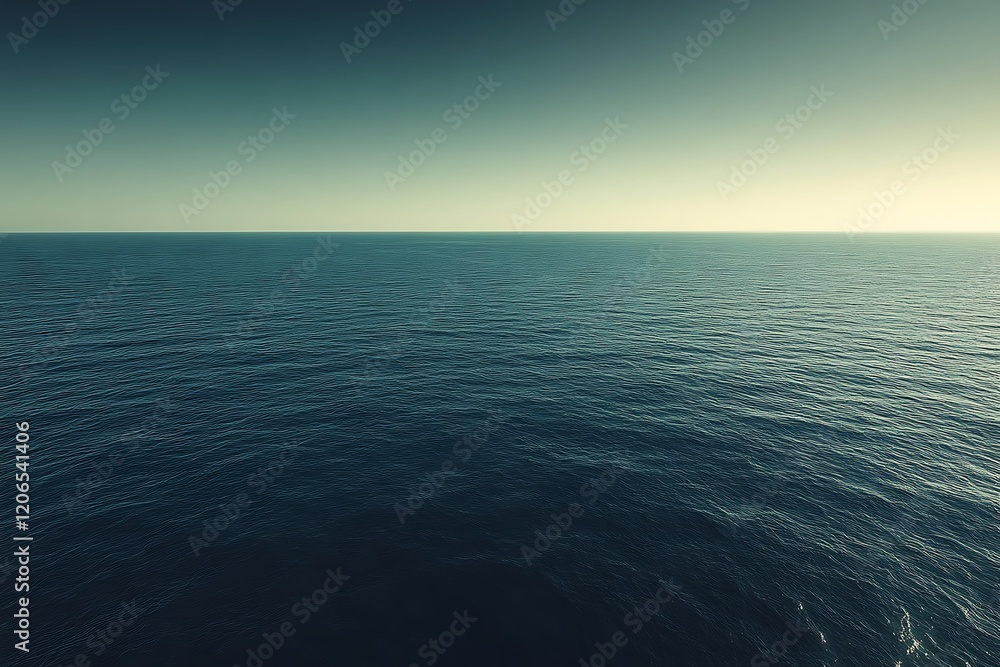 Calm ocean, sunrise sky, horizon, travel, serenity Calm ocean, sunrise sky, horizon, travel, serenity