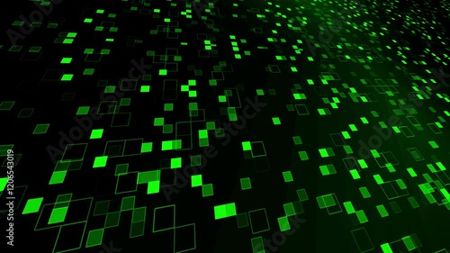 abstract binary code, Green Particle Burst Background Loop, Colorful particle effects that explode and form eye-catching patterns, perfect for promotional videos or creative presentations