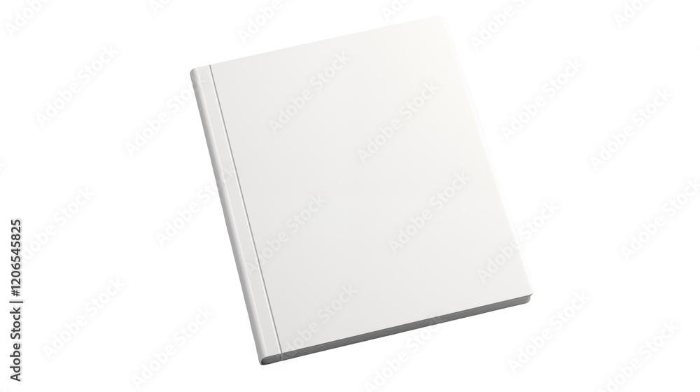 Blank White Book Mockup on a transparent background Blank White Book Mockup on a transparent background