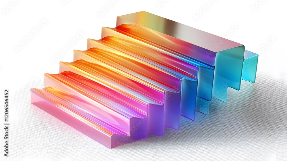 Abstract Colorful Staircase Steps Design Abstract Colorful Staircase Steps Design