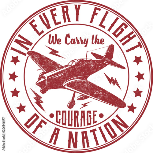 Vintage Airforce Fighter Jet T-Shirt Design Featuring Retro Style and Detailed Jet Illustration