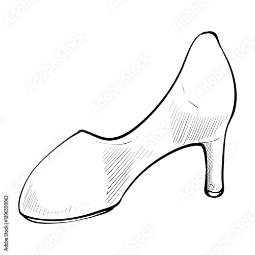 high heels handdrawn illustration