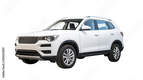 White Car on a transparent background
