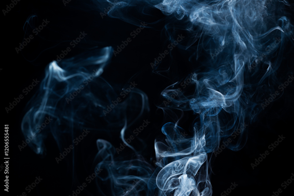 Smoke from flames or fog clouds graphic design art isolated on dark black background. Smoke from flames or fog clouds graphic design art isolated on dark black background.