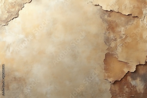 Wallpaper Mural Textured beige wall with distressed edges. Torontodigital.ca