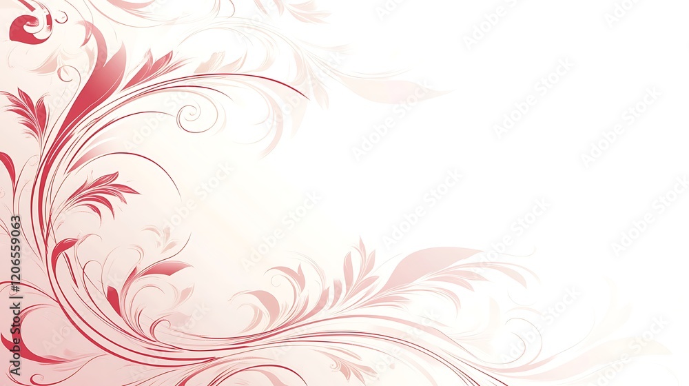 Elegant Red Floral Design Background Image Elegant Red Floral Design Background Image
