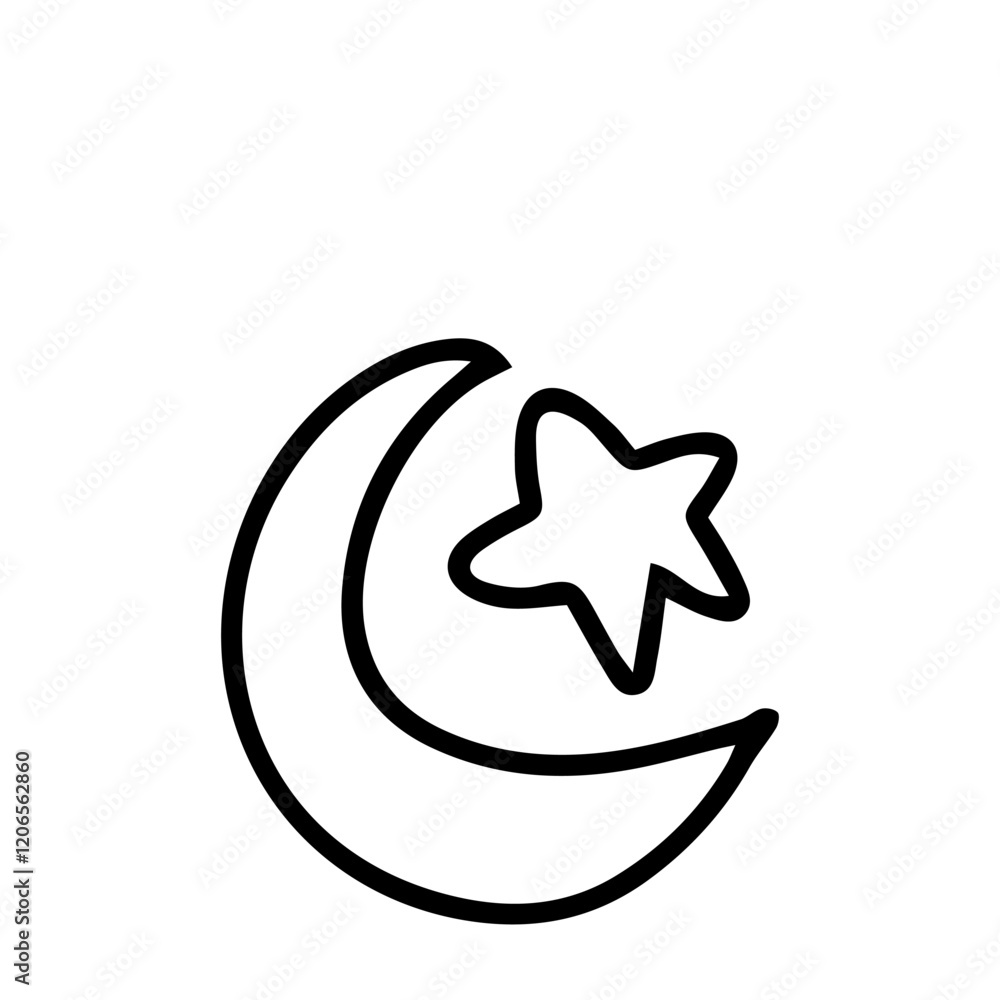 simple elemnt on ramadan doodles. Illustration vector graphic. Design concept Islamic symbols and icons with HandDrawn Sketch simple elemnt on ramadan doodles. Illustration vector graphic. Design concept Islamic symbols and icons with HandDrawn Sketch