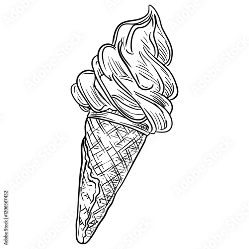 ice cream handdrawn illustration