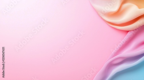 Pink and blue background with white and orange stripe elegant minimalist gradient design