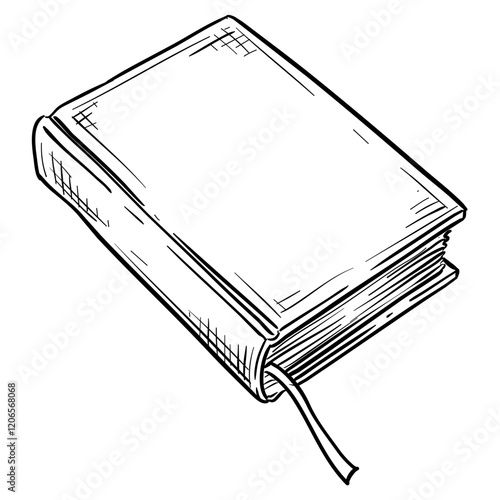 book handdrawn illustration