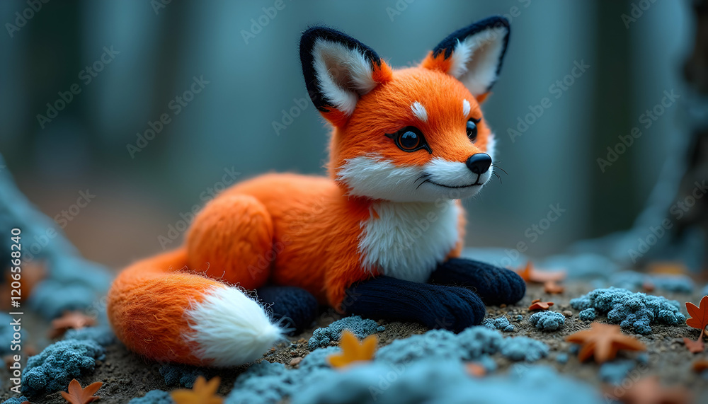 Obraz premium red fox cub