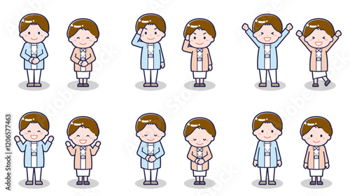 ナースの男女 01