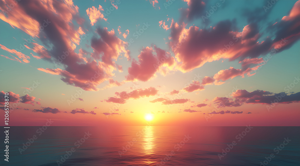 Obraz premium sunset over the sea