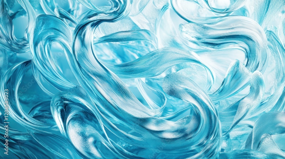 Abstract Blue Swirling Pattern Abstract Blue Swirling Pattern