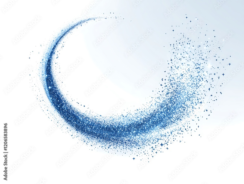 Blue Glitter Swirl Abstract Design Background Blue Glitter Swirl Abstract Design Background
