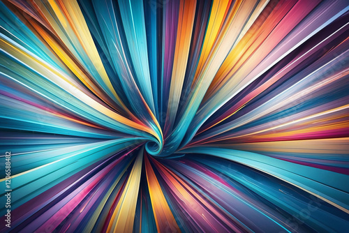 Wallpaper Mural Abstract colorful swirls in dynamic gradient design Torontodigital.ca