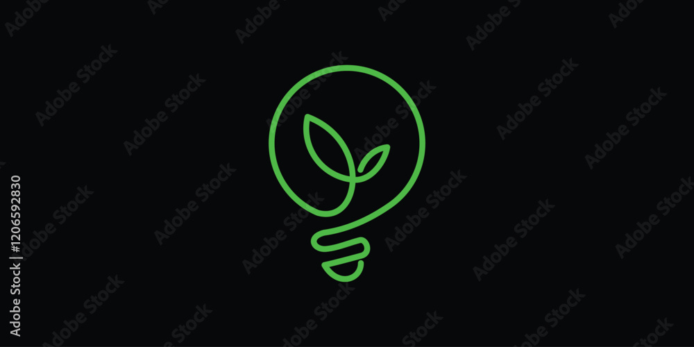 green idea logo with simple concept,vektor green idea logo with simple concept,vektor