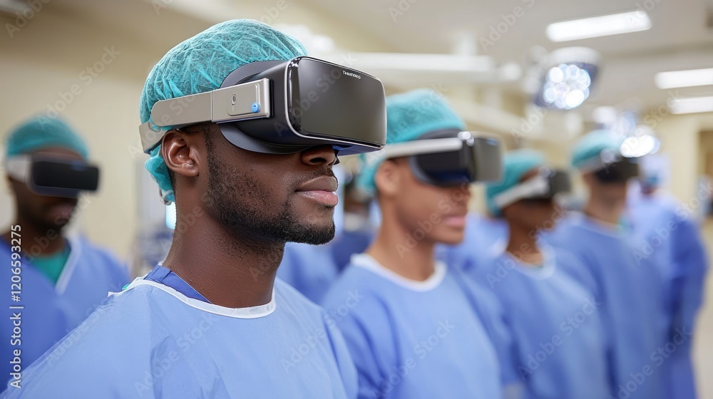 Medical Professionals Using Virtual Reality for Training and Simulation in a Modern Hospital Setting Medical Professionals Using Virtual Reality for Training and Simulation in a Modern Hospital Setting