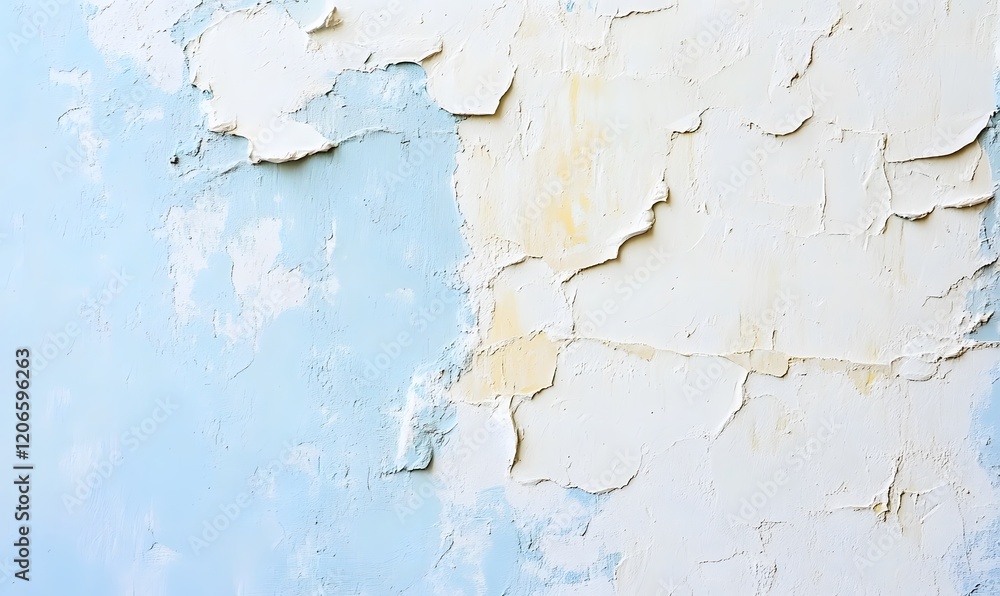 Fototapeta premium Abstract Blue and White Painting Texture Background, Generative AI