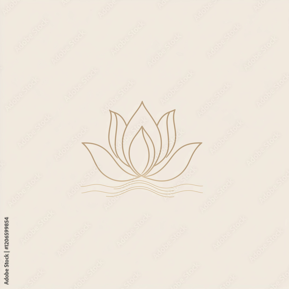 Fototapeta premium Wellness and Spa Logo – Minimalist and Relaxing Design