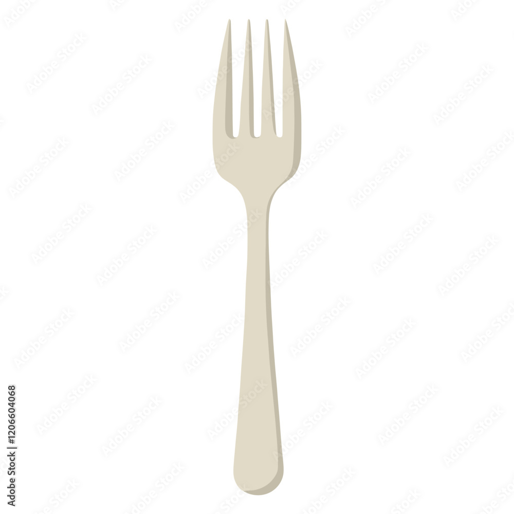 Fork illustration background minimalist vector Fork illustration background minimalist vector