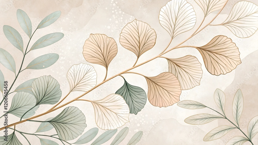 Fototapeta premium seamless floral background