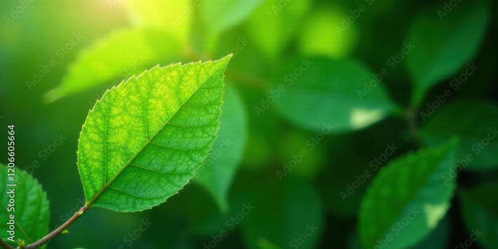 Illuminated Leaf Detail A Vibrant Close-Up of Nature's Greenery in the Sunlight Illuminated Leaf Detail A Vibrant Close-Up of Nature's Greenery in the Sunlight