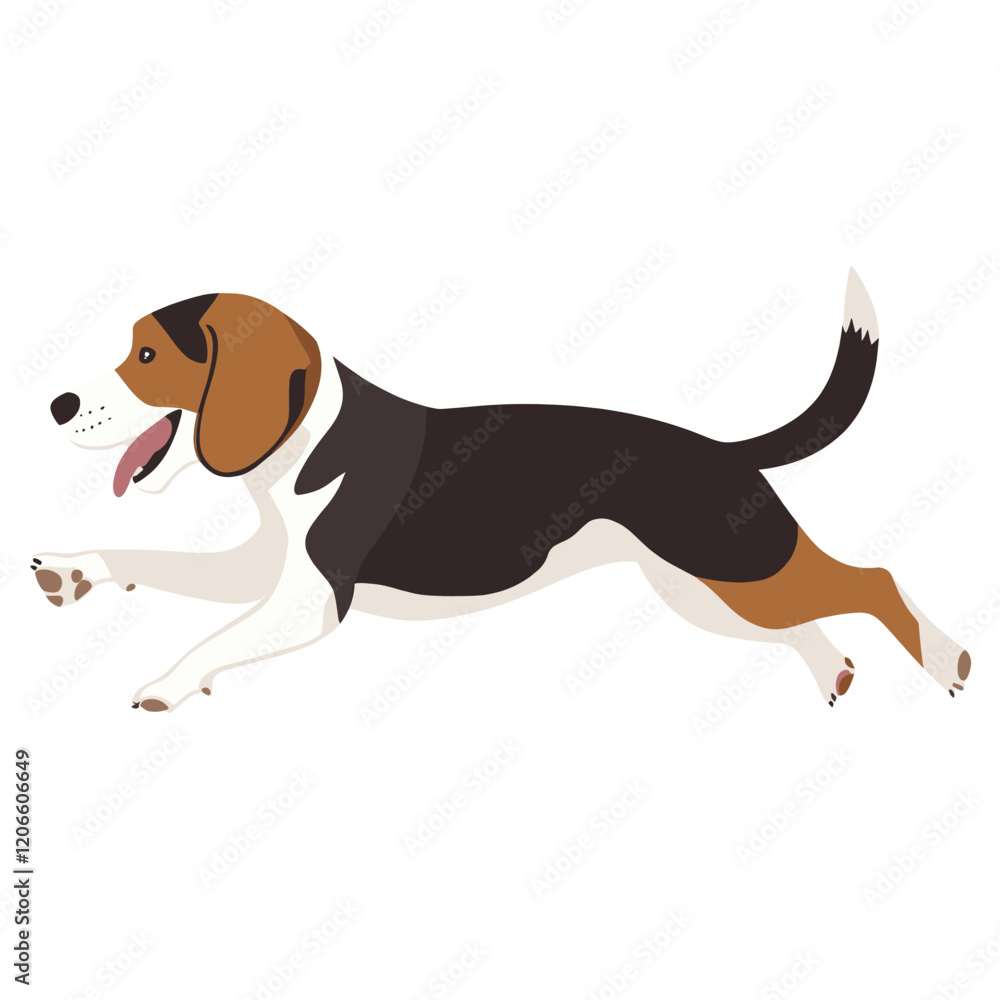 Beagle dog playing beagle illustration pet vector Beagle dog playing beagle illustration pet vector