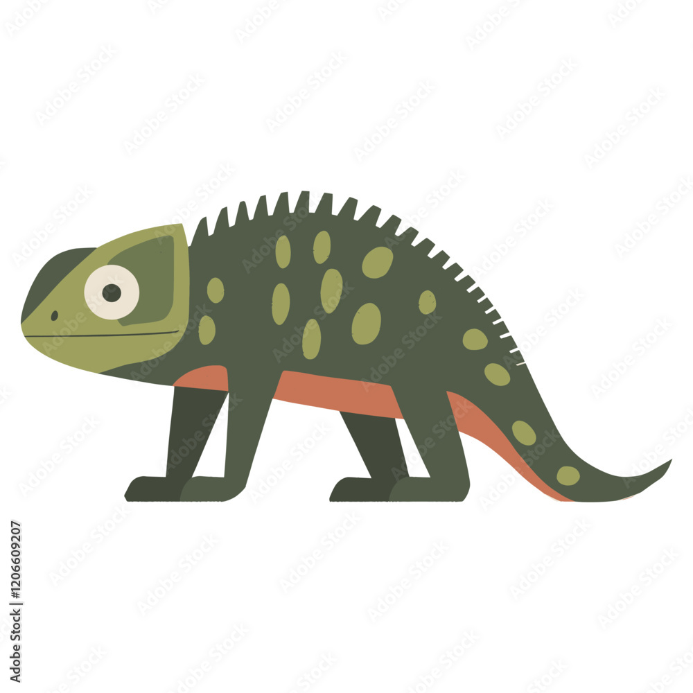 Obraz premium Chameleon illustration reptile animal vector