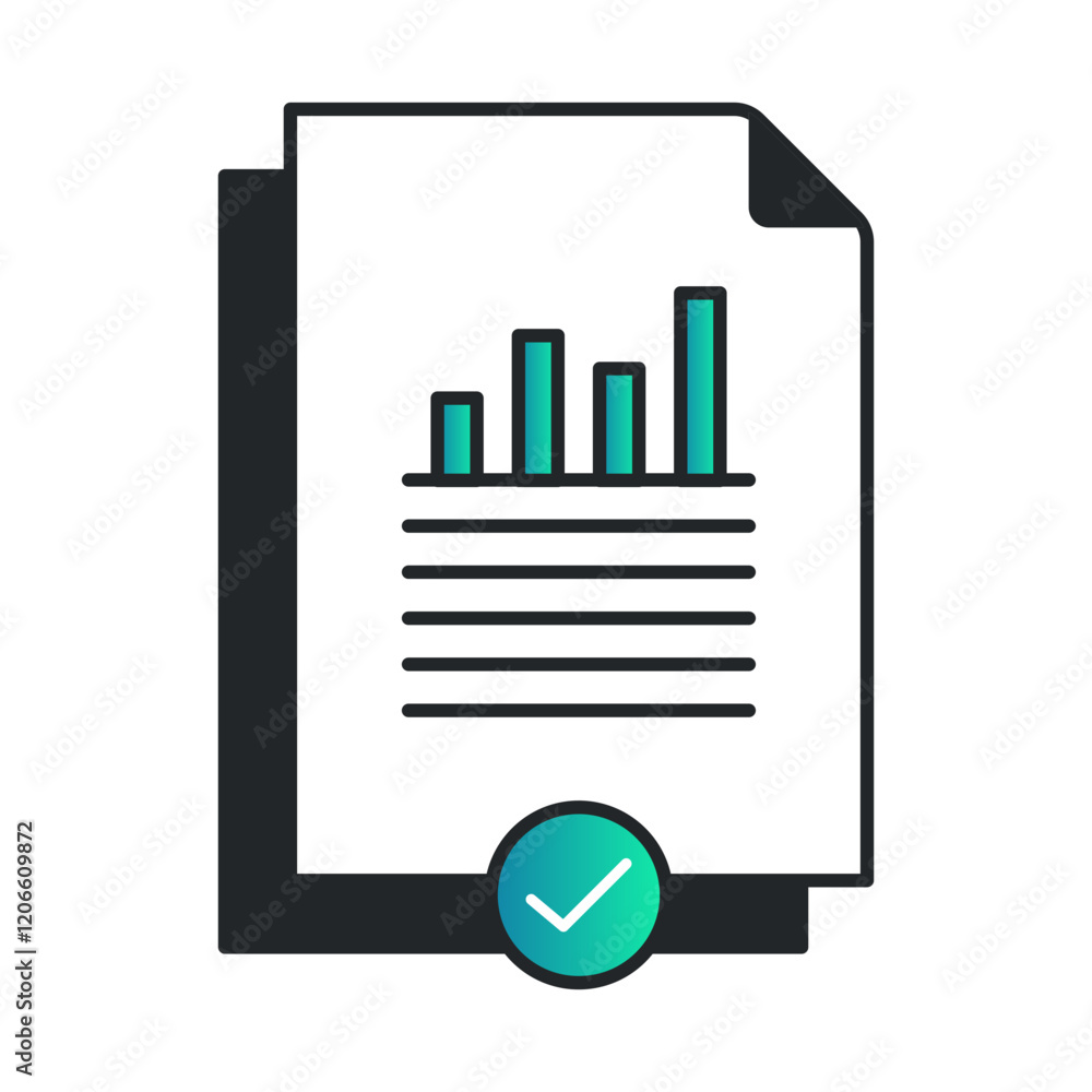 Simplified Reports. Data Visualization, Report Optimization, Business Intelligence. Vector Editable Stroke Icon. Simplified Reports. Data Visualization, Report Optimization, Business Intelligence. Vector Editable Stroke Icon.