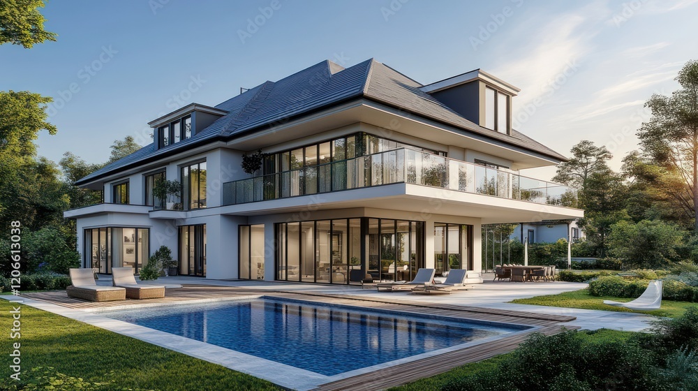 Modern Luxury Villa with Pool and Garden Modern Luxury Villa with Pool and Garden