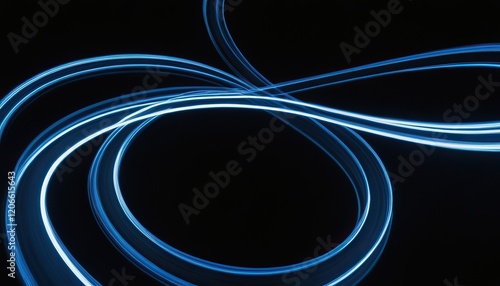 Blue waves with a blue streak of light