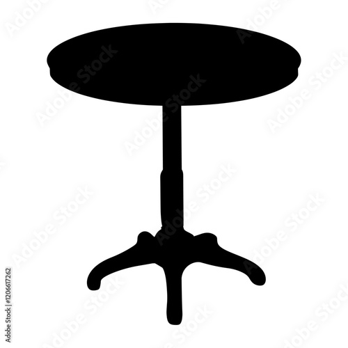 Table silhouette illustration furniture vector