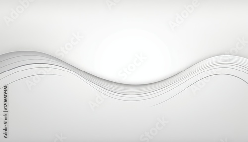 Abstract white wave background with smooth white background with smooth lines